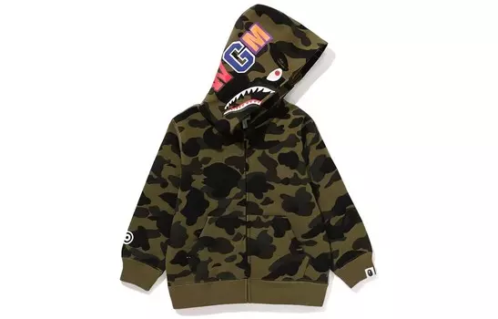 Детская куртка A Bathing Ape, зеленый