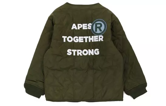 Детская куртка A Bathing Ape, зеленый