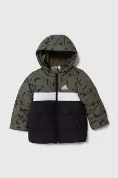 Детская куртка адидас adidas, зеленый