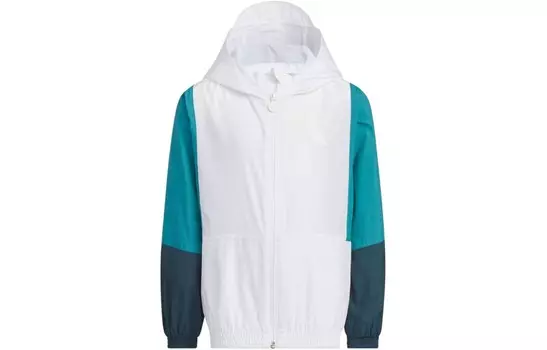 Детская куртка Adidas, белый/синий