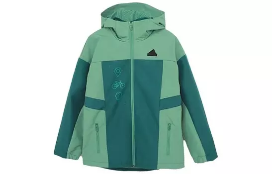 Детская куртка Adidas, темно-зеленый