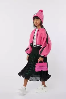 Детская куртка-бомбер Karl Lagerfeld, фиолетовый