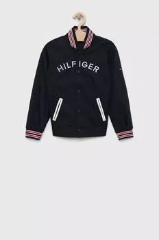 Детская куртка-бомбер Tommy Hilfiger, темно-синий