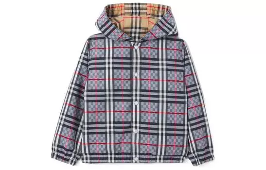 Детская куртка Burberry, цвет Light Blue