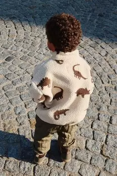 Детская куртка Konges Sljd JODY TEDDY JACKET GRS, зеленый