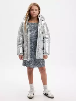 Детская куртка металлик Gap, серый