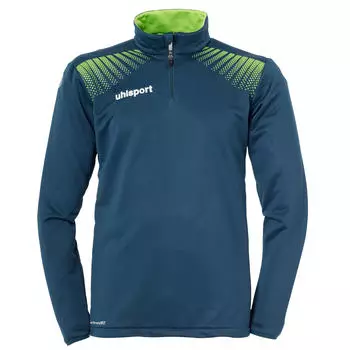 Детская куртка на молнии 1/4 Uhlsport Goal, синий/темный бензин/зеленый