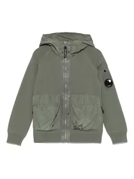 Детская куртка с капюшоном CP Company C.P. Company Kids, зеленый
