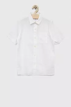 Детская льняная рубашка GAP, белый