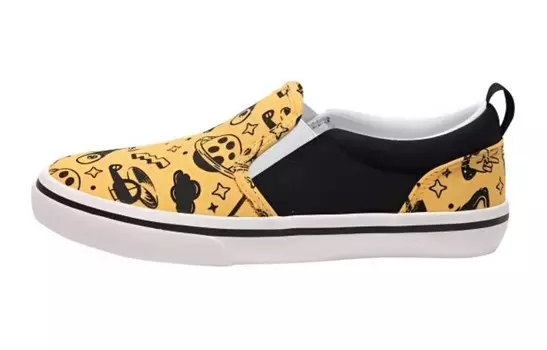 Детская обувь для скейтбординга Kids Decathlon, цвет Yellow/Black