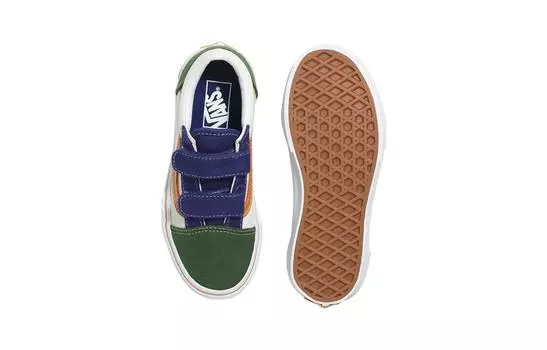 Детская обувь для скейтбординга Vans Old Skool PS, White/Green