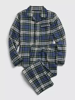 Детская пижама в клетку Gap, синий