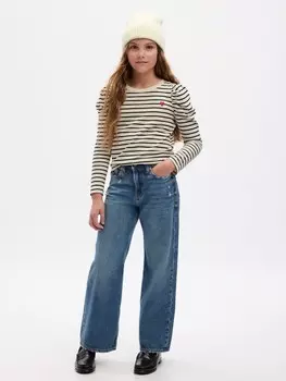 Детская полосатая футболка Gap, синий
