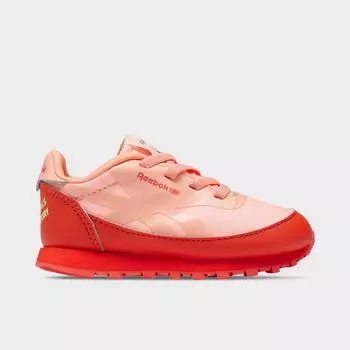 Детская повседневная обувь Reebok x Animal Observatory для малышей Классическая кожаная эластичная кружевная обувь, красный