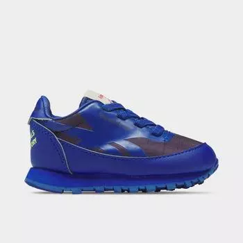 Детская повседневная обувь Reebok x Animal Observatory для малышей Классическая кожаная эластичная кружевная обувь, синий
