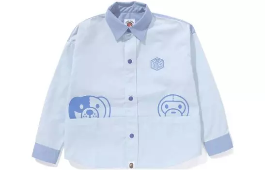 Детская рубашка A Bathing Ape, синий