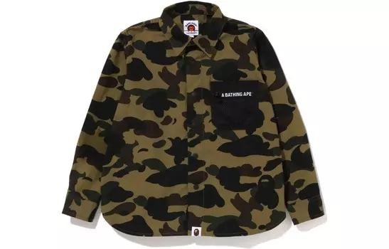 Детская рубашка A Bathing Ape, зеленый