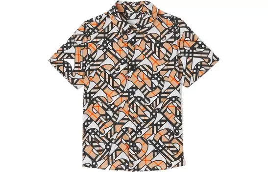 Детская рубашка Burberry, цвет Brown