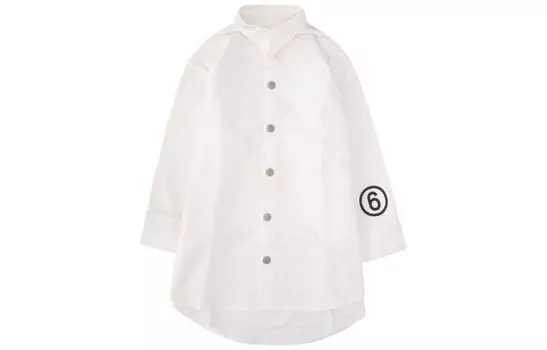 Детская рубашка Mm6 Maison Margiela, белый