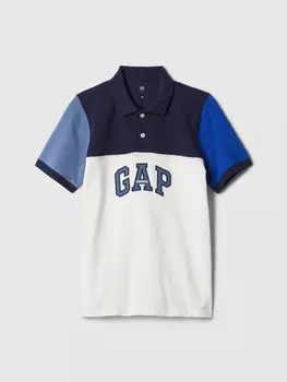 Детская рубашка-поло Gap, белый