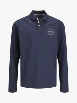 Детская рубашка-поло с длинными рукавами Jprblushield Jack & Jones, синий