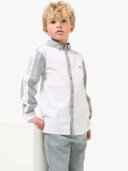 Детская рубашка в полоску Chase Smart Angel & Rocket, белый