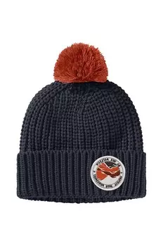 Детская шапка Jack Wolfskin POMPOM BADGE, темно-синий