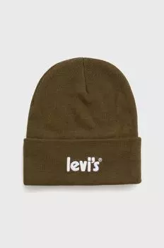 Детская шапка Леви Levi's, зеленый
