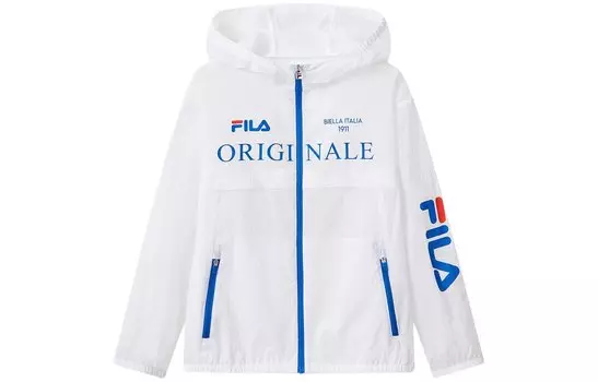 Ветровка FILA, белый/синий
