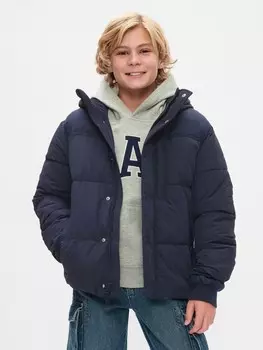 Детская стеганая непромокаемая куртка Gap, синий