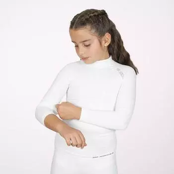 Детская термофутболка с длинными рукавами Белая HO SOCCER, цвет blanco