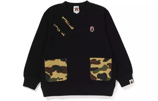Детская толстовка A Bathing Ape, черный