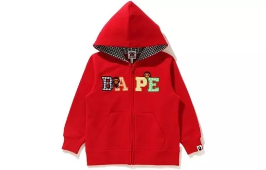 Детская толстовка A Bathing Ape, красный