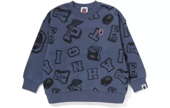 Детская толстовка A Bathing Ape, синий