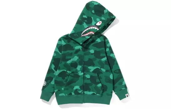 Детская толстовка A Bathing Ape, зеленый