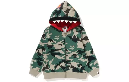 Детская толстовка A Bathing Ape, зеленый