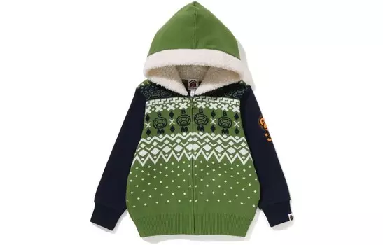 Детская толстовка A Bathing Ape, зеленый