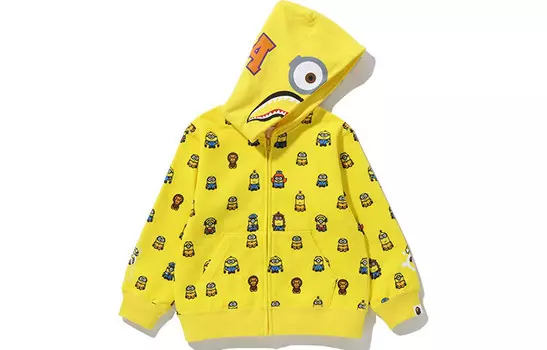Детская толстовка A Bathing Ape, желтый