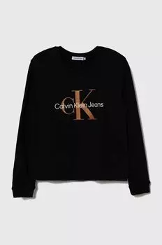 Детская толстовка Calvin Klein Jeans, черный