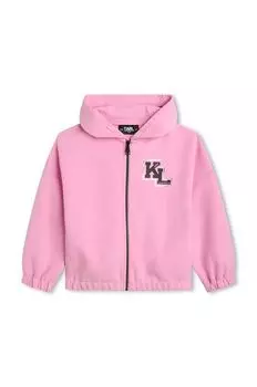 Детская толстовка Karl Lagerfeld, розовый