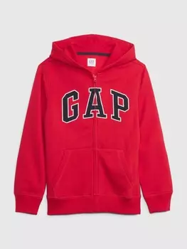Детская толстовка на молнии Gap, красный