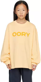 Детская желтая футболка с длинным рукавом с принтом OORYKIDS