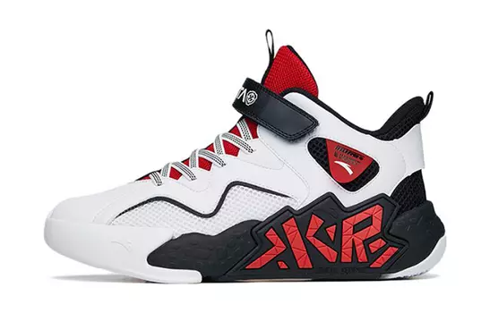 Детские баскетбольные кроссовки GS Mid-top ANTA Белый/Черный/Университетский красный Anta Kids