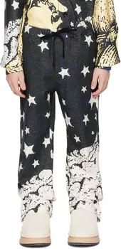 Детские черные брюки Moonscape Lounge AMIRI