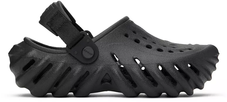Детские черные сабо Echo, черные Crocs