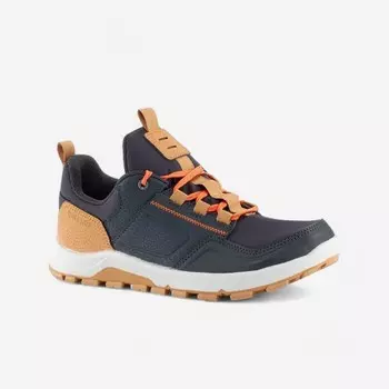 Детские горные ботинки Quechua, цвет gris grafito/moka light/naranja especiado