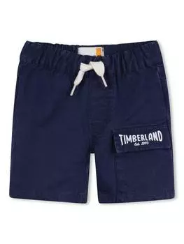 Детские хлопчатобумажные габардиновые шорты Timberland, цвет Medieval Blue