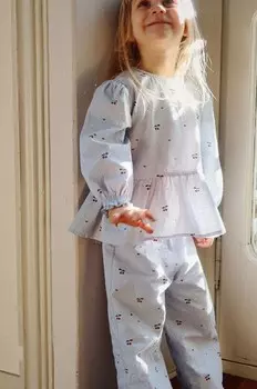 Детские хлопковые брюки EVIA PANTS GOTS Konges Sljd, синий