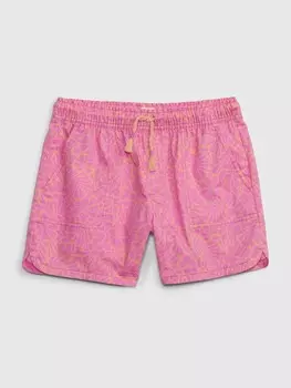 Детские хлопковые шорты Gap, розовый