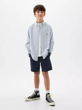 Детские хлопковые шорты Gap, синий